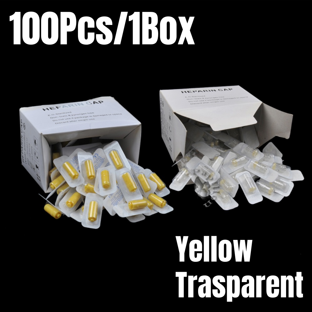 Pet Supplies For Dogs - 100Pcs/Kotak Tutup Heparin IV Kanula Sekali