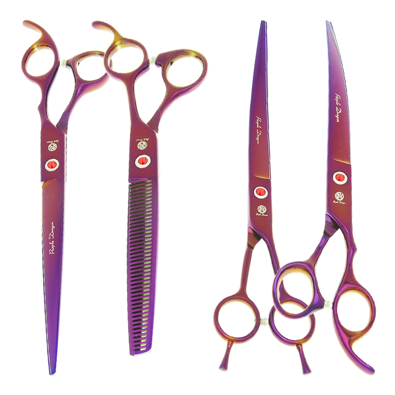 Dog Grooming Clippers - Gunting Perawatan Hewan Peliharaan Naga Ungu