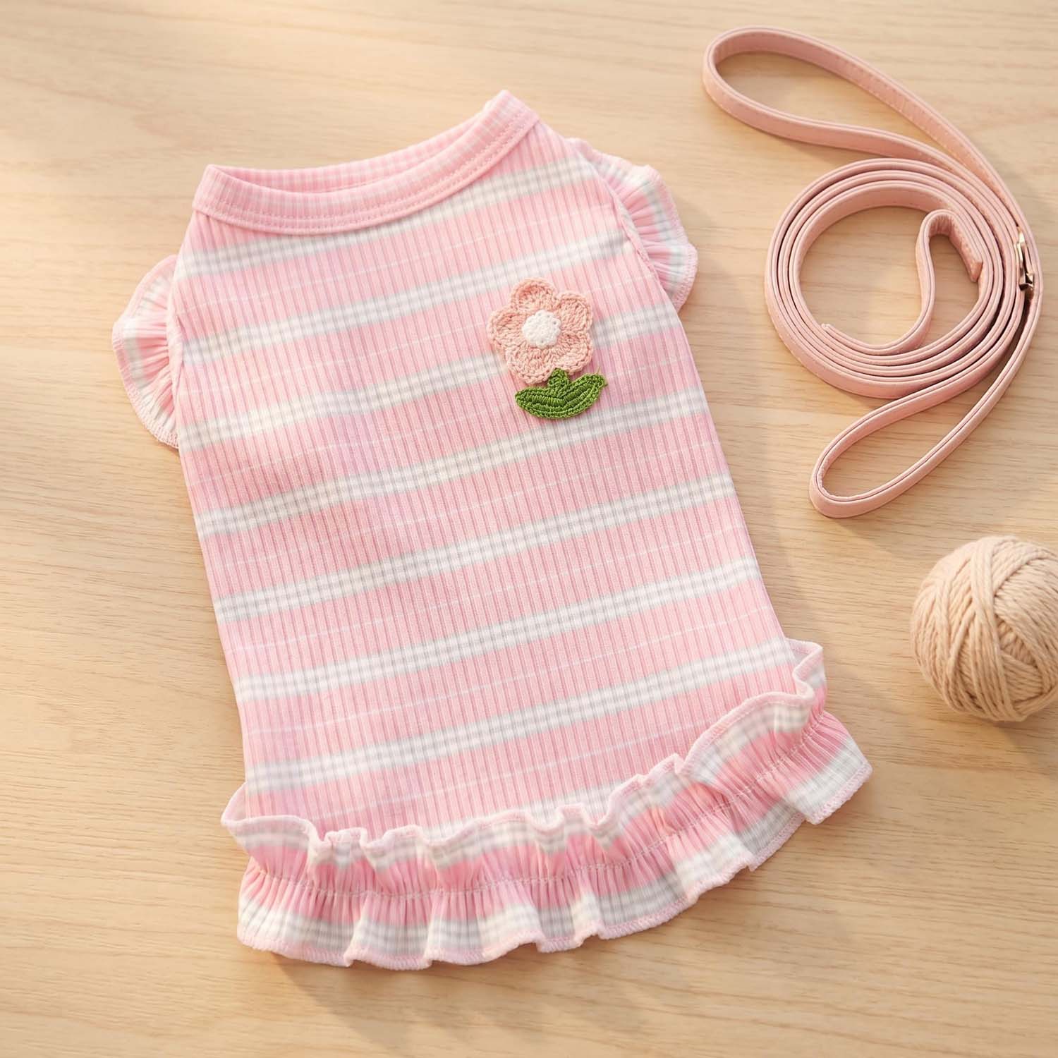Pet Supplies Co - 1PC Tank Top Anjing Lucu Bergaris