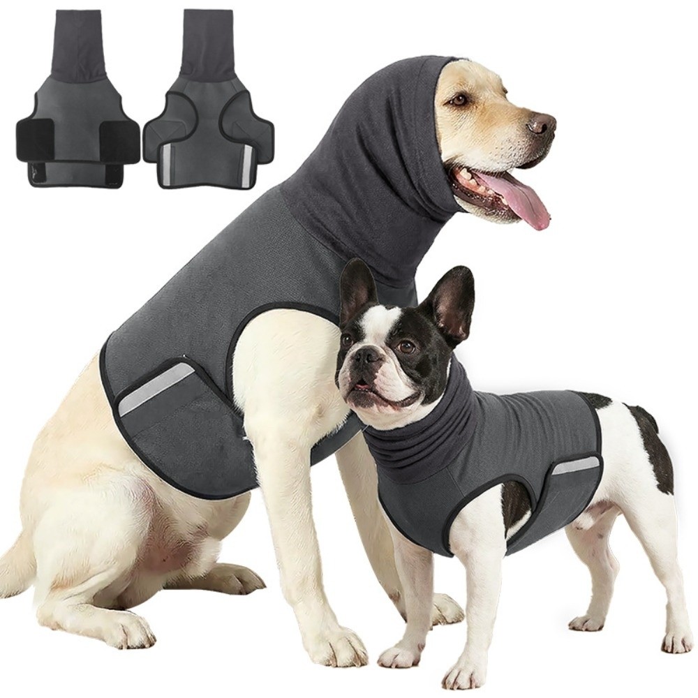 Dog Anxiety Vest - Rompi Anti-Kecemasan Anjing Anti-Bising, Bernapas, dengan