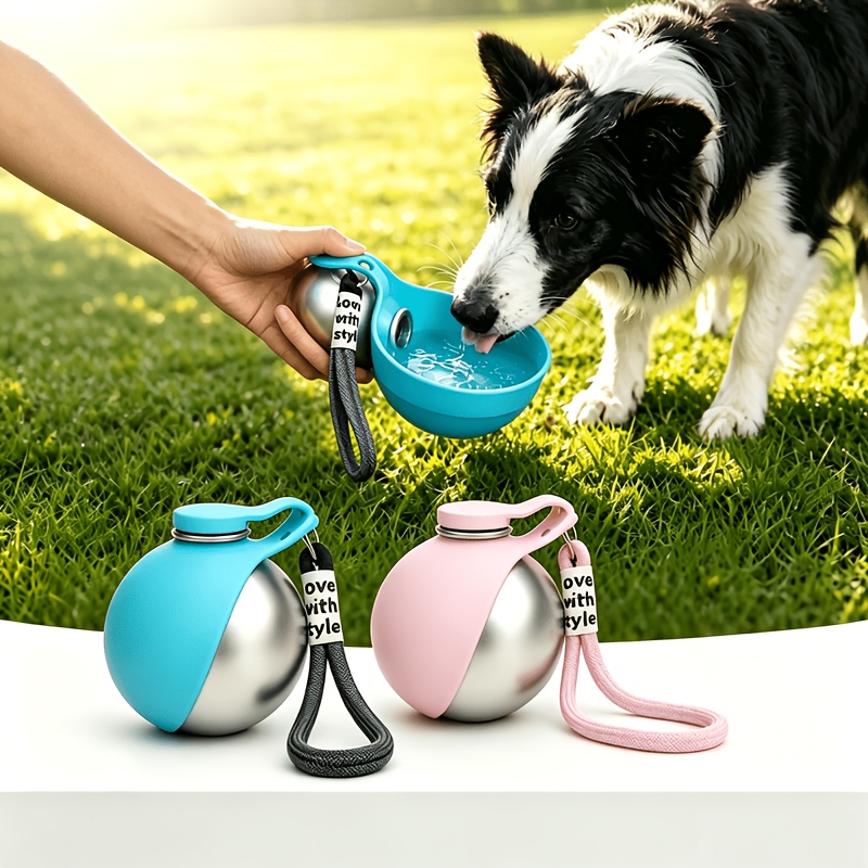 Pet Supplies Co - Botol Air Anjing Stainless Steel 285ml,