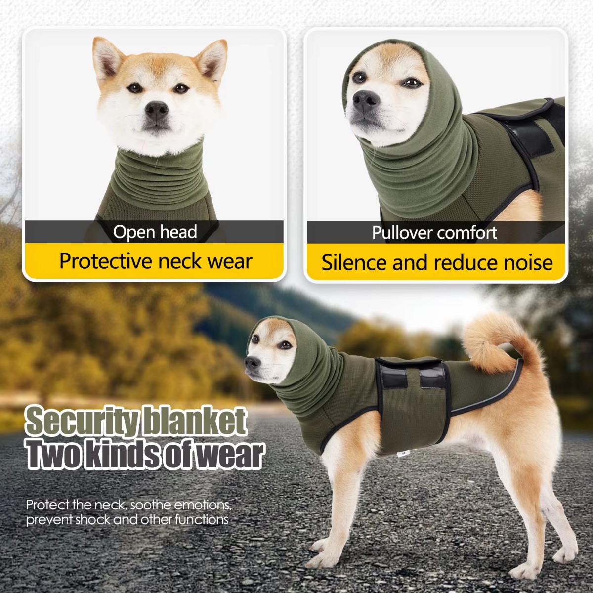 Rompi dan Mantel Anti-Kecemasa - Dog Anxiety Vest ulasan dan harga