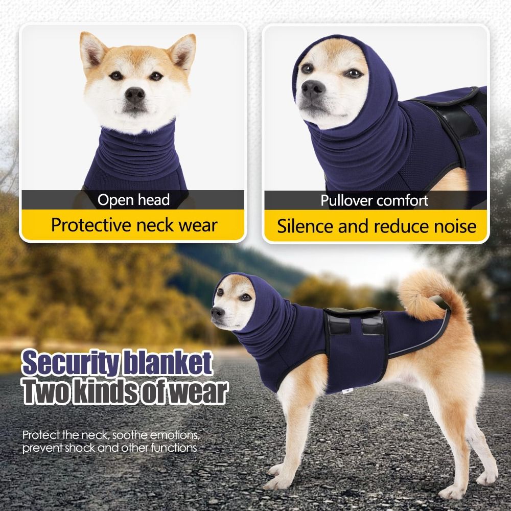 Hoodie Anjing Anti Bising Refl - Dog Anxiety Vest ulasan dan harga