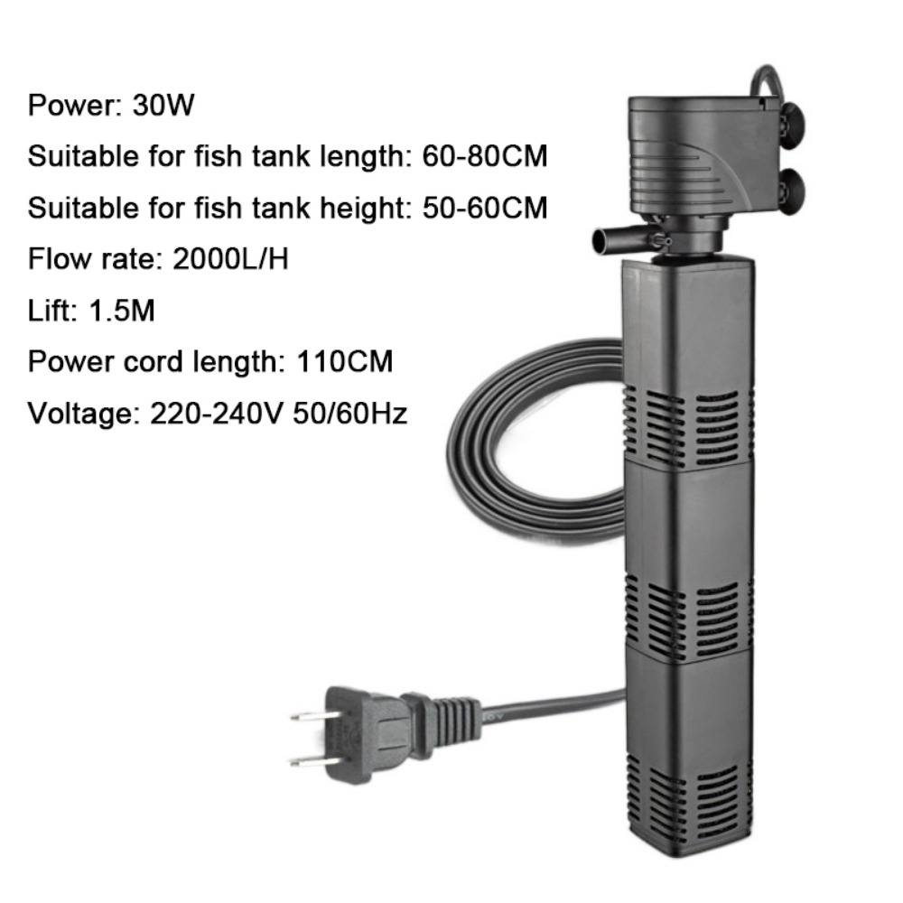 Filter Akuarium Plastik 3 in 1 - Fish Tank Filter Pump ulasan dan harga